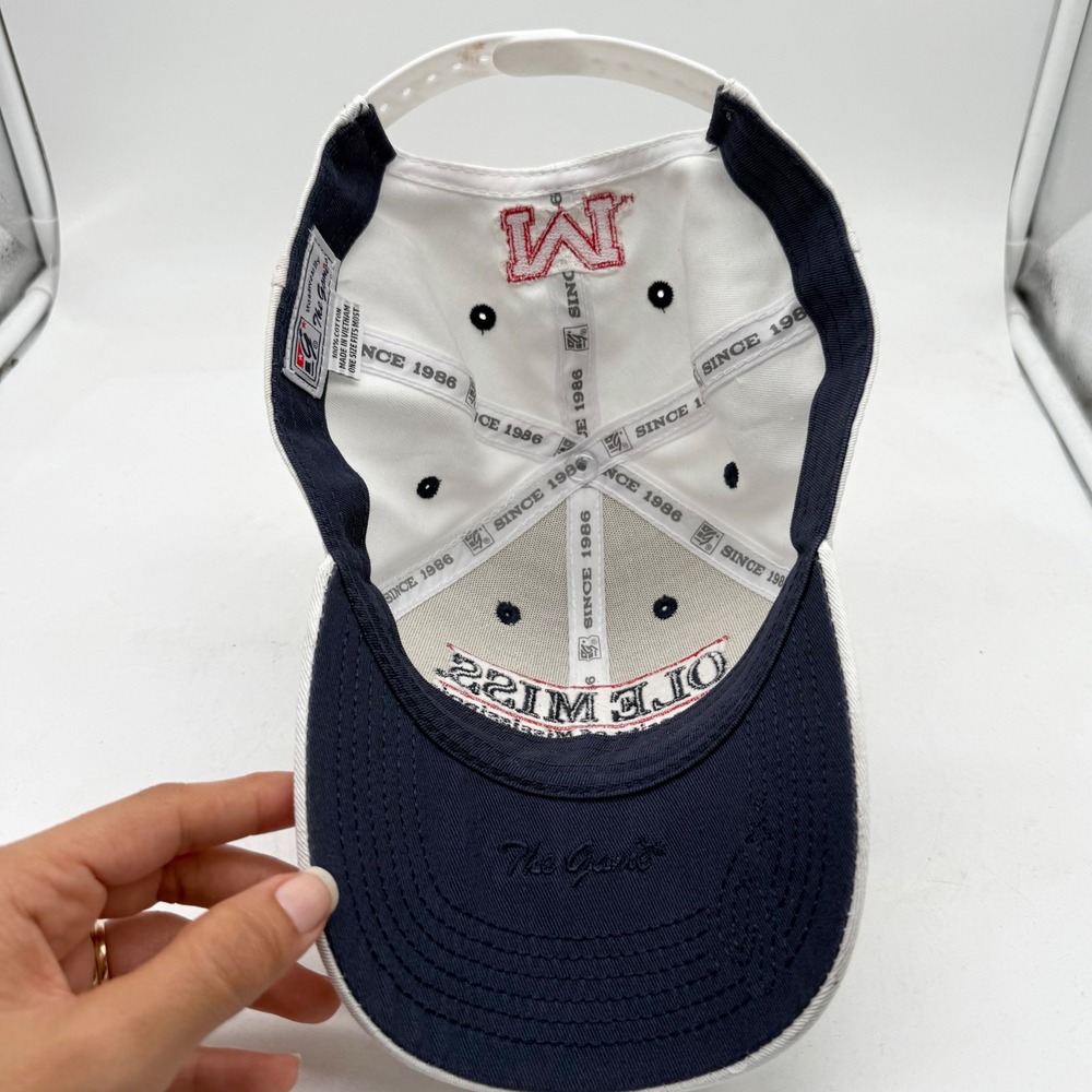 Vintage Y2K Ole Miss University Rebels The Game Split Bar Snapback Hat Cap NCAA - Picture 8 of 9